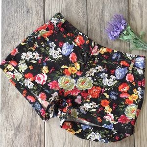 TOBI Floral Print Shorts